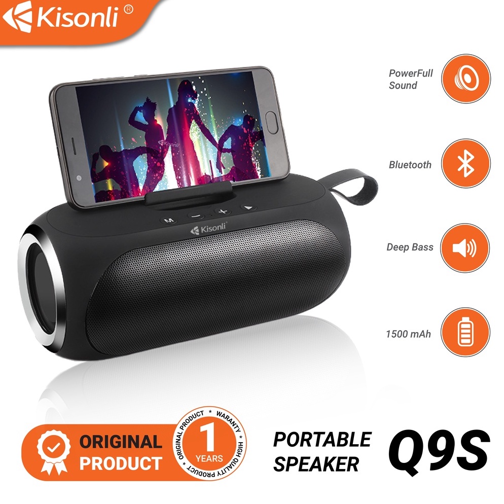 Menarik.. Speaker Bluetooth Kisonli Q9S Hifi Super Bass