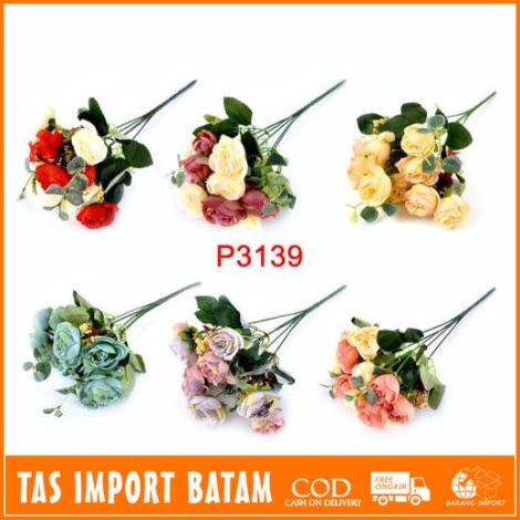 Buy Now TIB  COD   P3139  ( 1 KG BISA 28 PCS )BUNGA BUKET / BUNGA DEKORASI /TANAMAN ARTIFISIASL