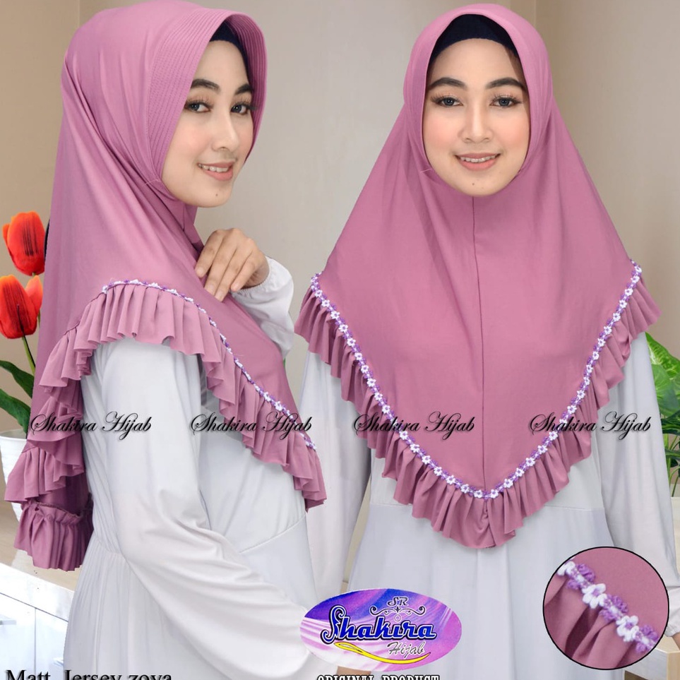 Buruan Beli Jilbab Instan Nabila Melati Rampel Hijab Terbaru Original Shakira Kerudung Dewasa Langsu