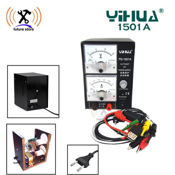 Termurah.. YIHUA 1501A POWER SUPPLY - PSU 1 AMPER plus KABEL