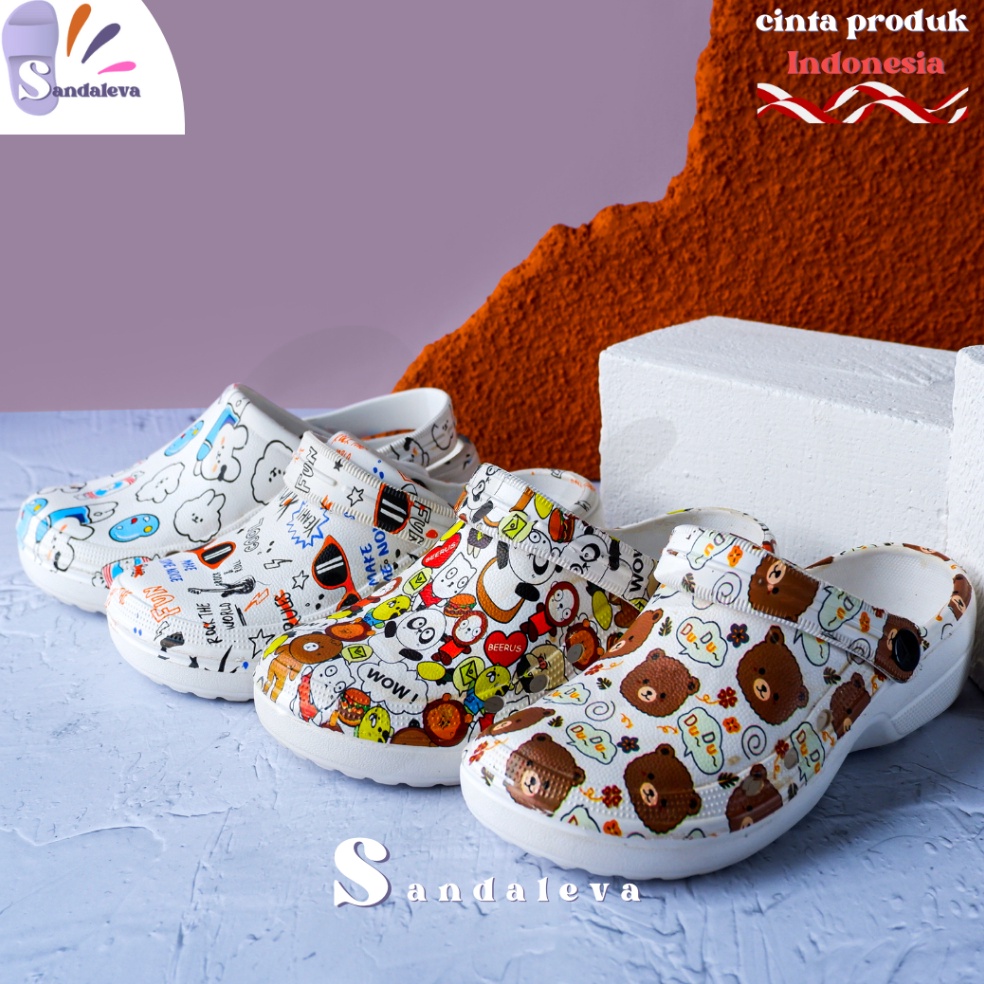 MURAH BANGET. Sendal Kodok Printing/Sandal Kodok Motif/Sendal Kodok Dewasa/Sendal Cewe/Sandal Kodok 