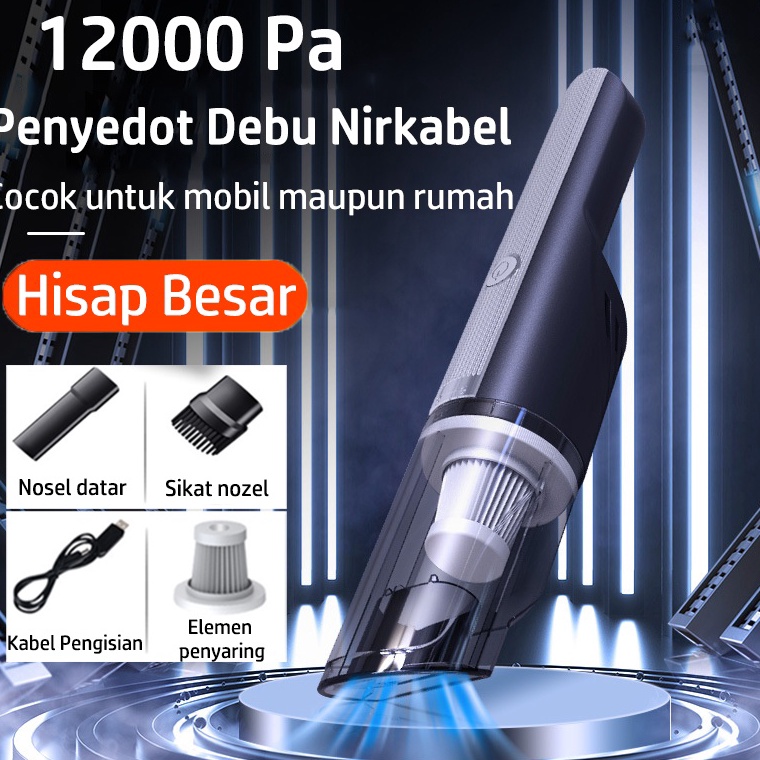 HARGA BERSAHABAT. Vacum Cleaner Mobil Portable Mini Penyedot Debu Vacum Cleaner Kasur Tanpa Kabel