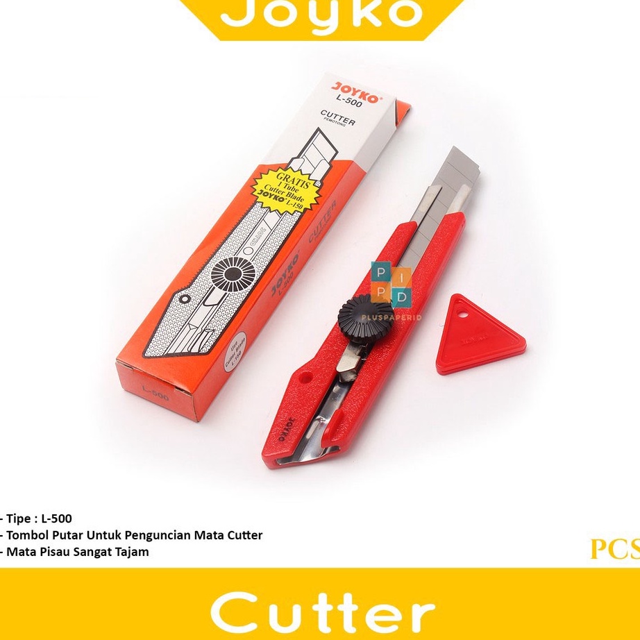 

✼Diskon❋↕ WTBMR JOYKO - Cutter L-500 Free isi Cutter L-150 - Set V82 Diskon Promo