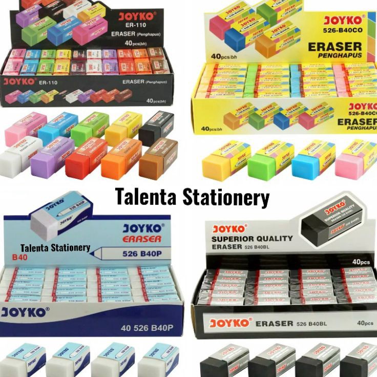 

➨Kirim Langsung DGTJF Penghapus Pensil Kecil Putih / Hitam / Warna Grosir 40 Pcs C85 Ready Stock