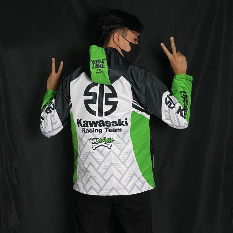 Jaket motor kawasaki Super Ninja Racing Team