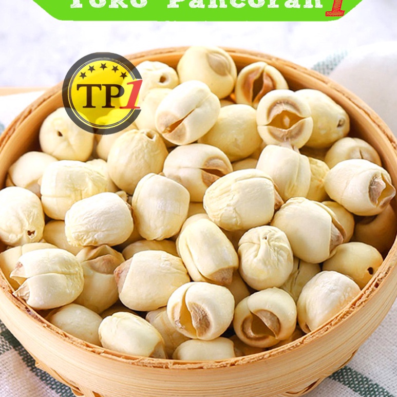 

☊Diskon Promo✫ 8PV97 Biji Teratai / Lotus Seed / Lien Zi /100 gr murah 091 Laris