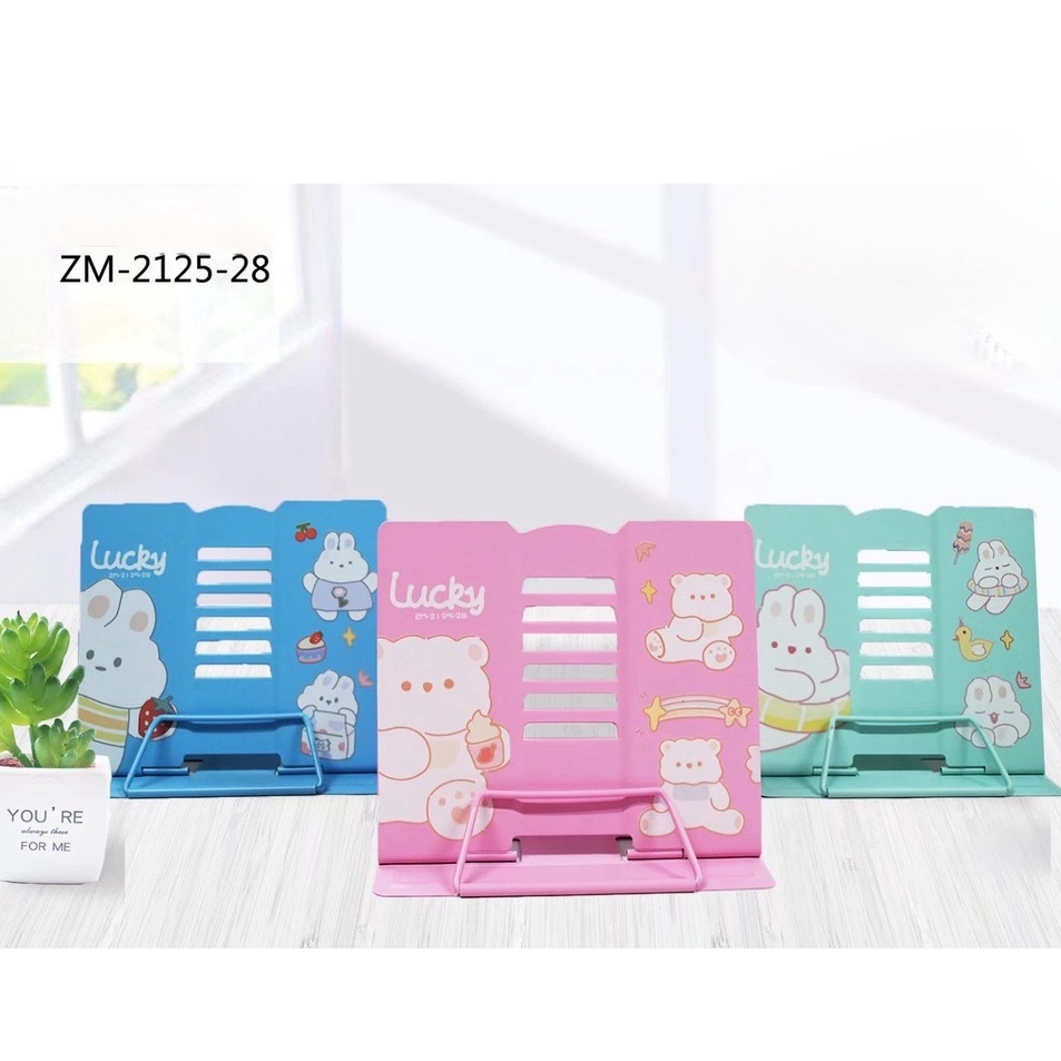 

➻Pasti Murah❁ JQCMR SOS Book Stand Besi ZM/Penyangga Buku/Sandaran Buku/Book End C99 Baru
