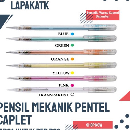 

➻Terlaris IJZ9J Pentel pensil cetrek 0,5 / PENSIL MEKANIK CAPLET 0,5 B57 Bestseller