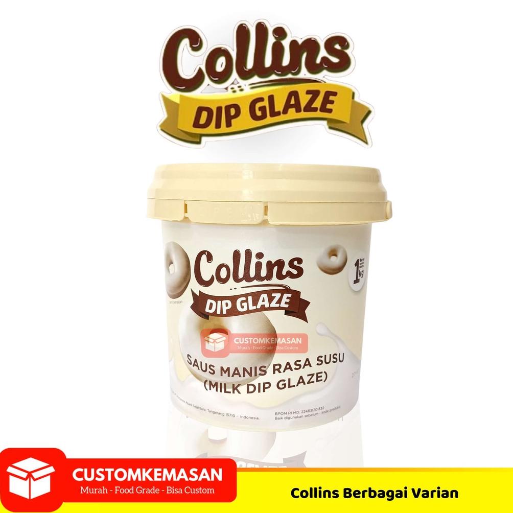 

HOT PROMO COLLINS DIP GLAZE 1 KG / TOPING DONAT COLLINS / SELAI DONAT / COLLINS SELAI DONAT