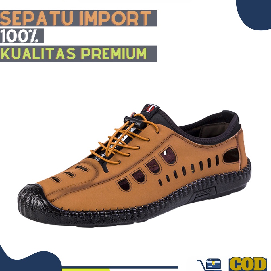 Paling Popular❅↑ REFHI Sepatu Pria Import Casual Sepatu Kulit Import Fashion Pria Sepatu Sneakers Se