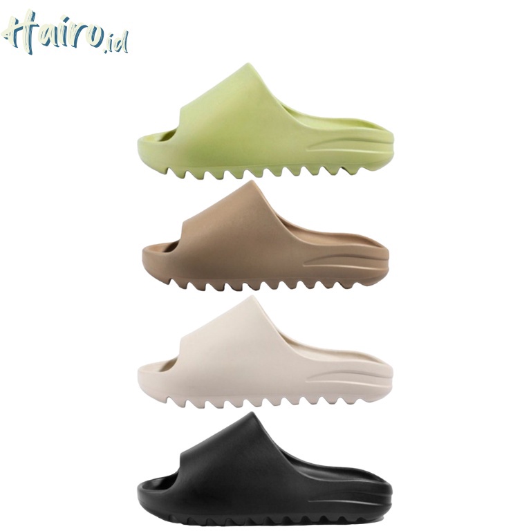 BIG SALE. HAIRO - Sandal Yeezy Slide - Sandal Slide Karet Wanita - Sandal Slop Pria - Sandal Karet -