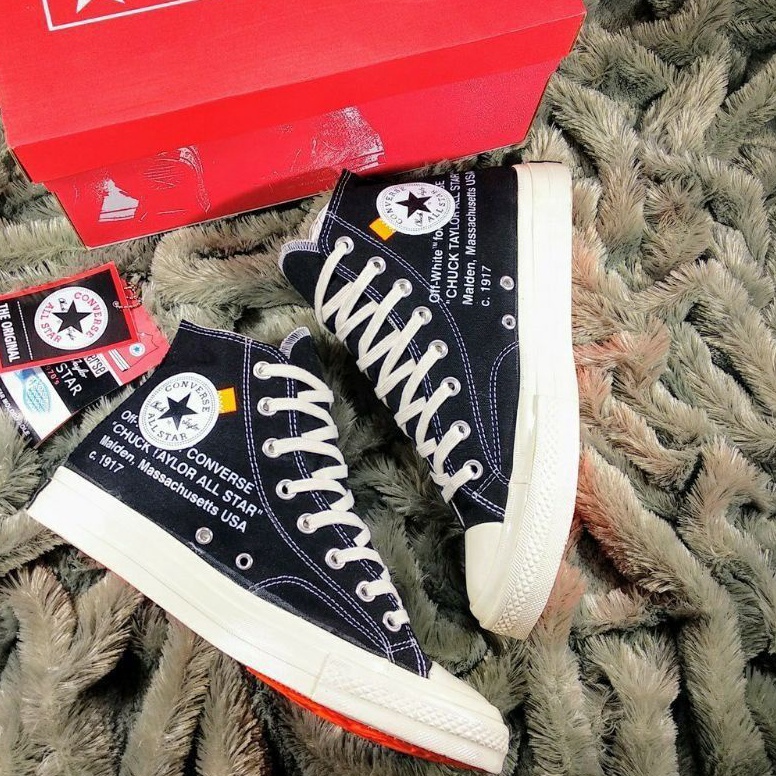 MURAH. sepatu converse 70s High Black X Off-White Original/Converse Terlaris/sepatu pria wanita