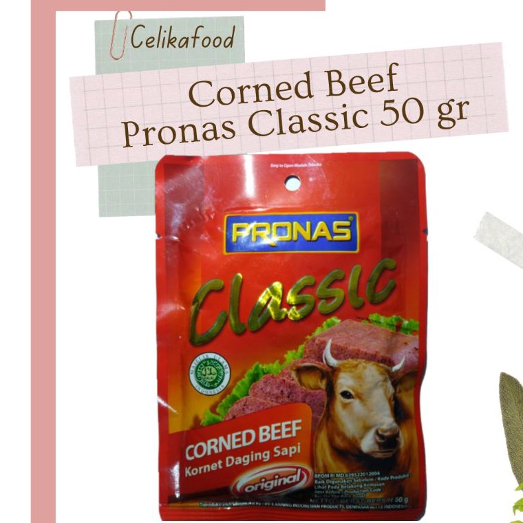 

Bagus!!!!!! Corned Beef Pronas Classic 50gr Kornet Daging Sapi Giling Sachet