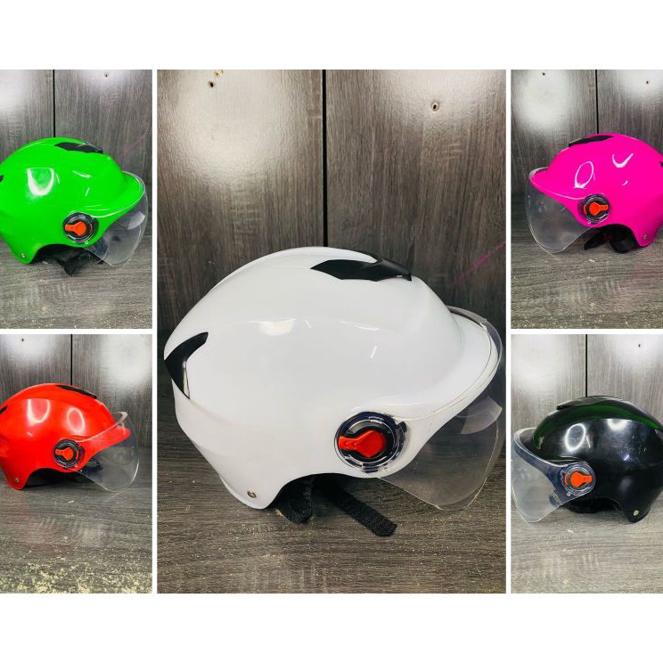 Terbaik HELM SKUTER OTOPET & SEPEDA LISTRIK WARNA WARNI TERMURAH 