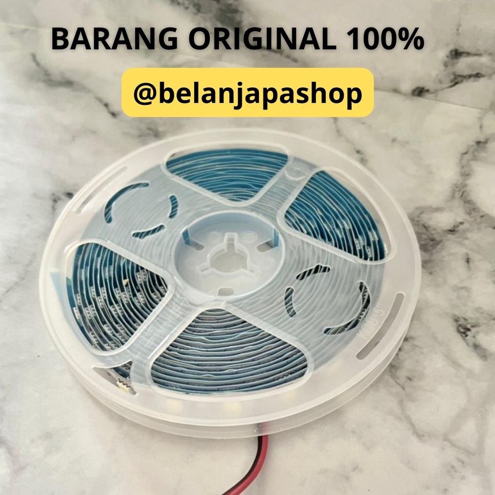 eh LED Strip Flexible 12V 5050 SMD ORIGINAL TERBAIK - PUTIH ❉ R ☒