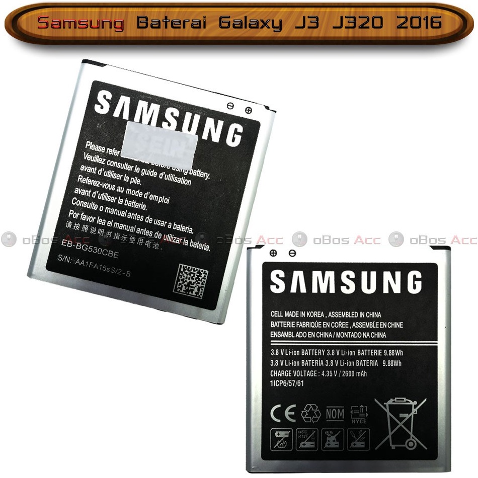 Sale.. Baterai Samsung Galaxy J3 J320 2016 Original Batre Batrai Handphone