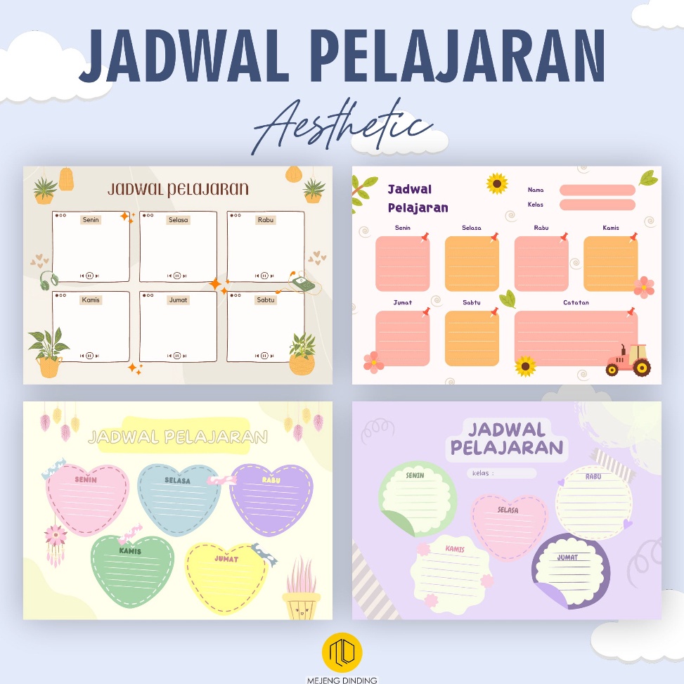 

4.4 Promo Brand JADWAL PELAJARAN CUSTOM / POSTER PELAJARAN/ MOTIF AESTHETIC A / Poster Edukasi JADWAL PELAJARAN AESTHETIC poster jadwal sekolah weekly planner / Papan Jadwal Pelajaran Sekolah Dinding Aesthetic Planner Lucu Anak / Poster Jadwal Pelajaran S