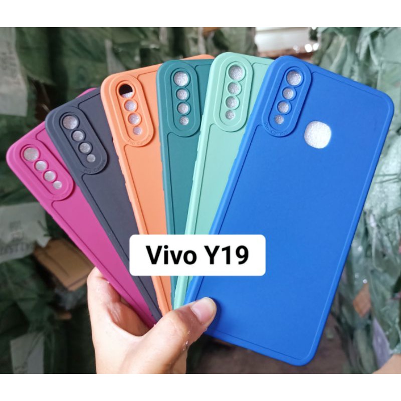 Case Vivo Y19 Softcase Candy Makaron Protect Camera TPU