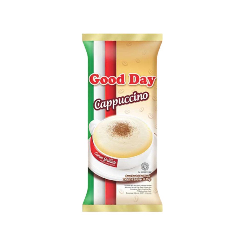 

Laris❋ Good Day Cappuccino 1 Renteng (10 x 25 gr) J45