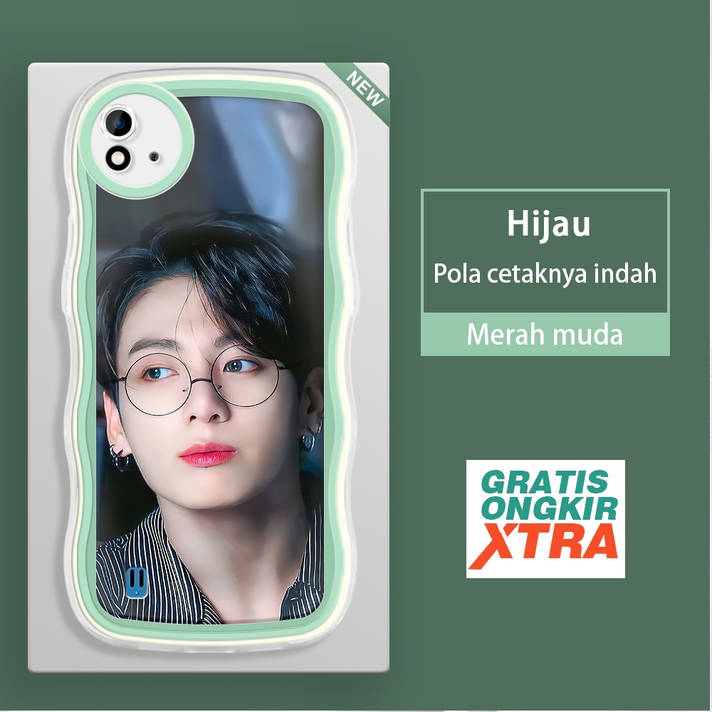 Realme C20 C20A C11 C15 C17 C20A C2 C1 2021 INS BTS Jeon Jung Kook BT21 Cool Kor Kesing case hp mura