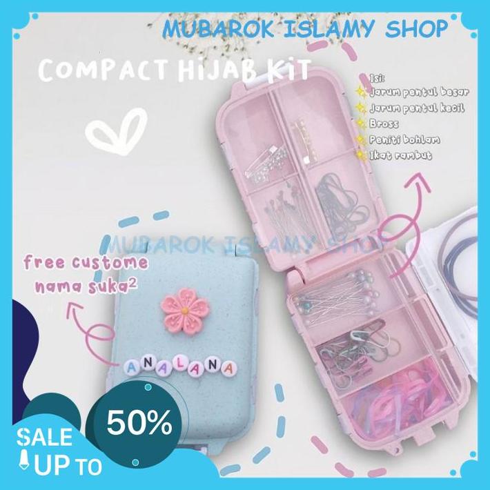 TEMPAT PENITI SEKAT BOX HIJAB TRAVEL KIT CILIK KOTAK JARUM PENTUL UNIK BEST DEAL 