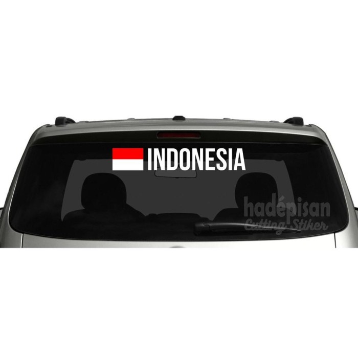 

TERLARIS Stiker Mobil Cutting Sticker BENDERA INDONESIA