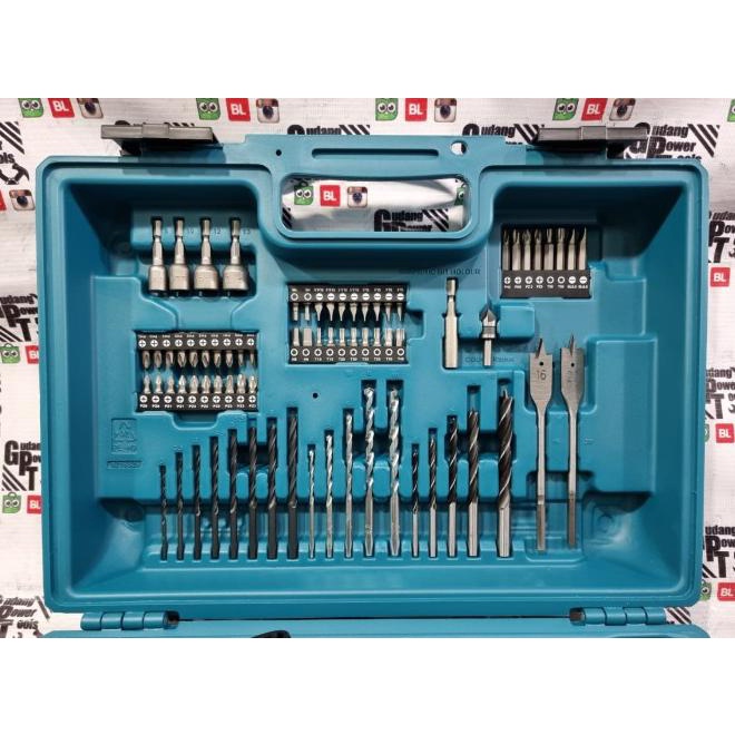 Paket Mata Bor 74Pc Mesin Bor Baterai Cordless Drill Makita 18V Df488D