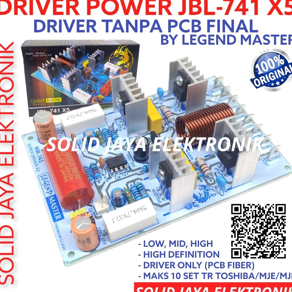 Baru KIT SUPER DRIVER POWER AMPLIFIER JBL 741 X5 JBL-741 X5 KIT POWER AUDIO AMPLIFIER AMPLI JBL741 X
