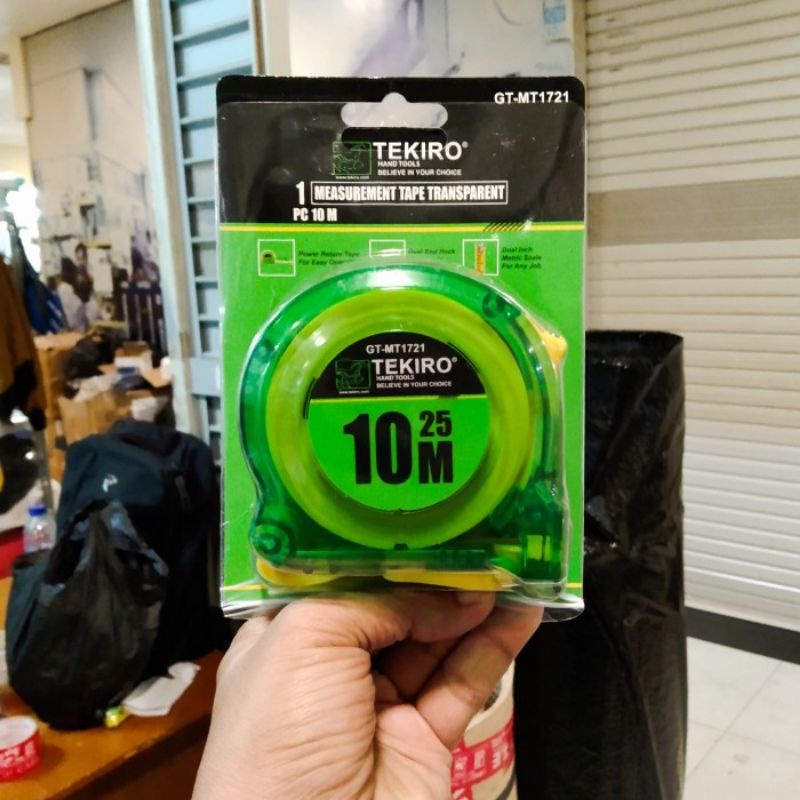 Meteran Transparan TEKIRO 10 Meter