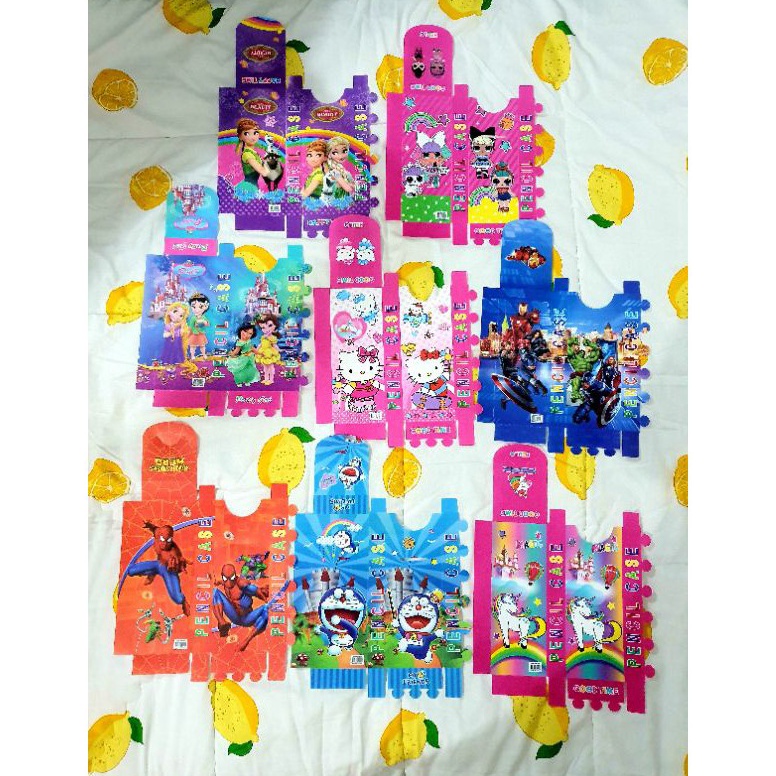 

Pasti murah (12pc) kotak pensil rakit murah/tempat pensil buat sendiri/kotak pensil karakter rakit/pencil case 59