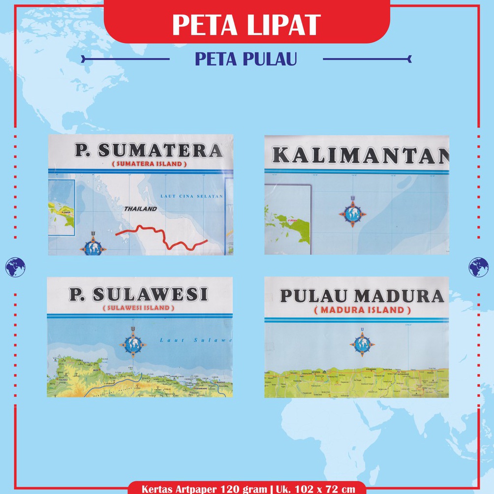 

YTILY Peta Lipat Pulau Sumatera Peta Pulau Kalimantan Peta Pulau Sulawesi Peta Pulau Madura #Sale