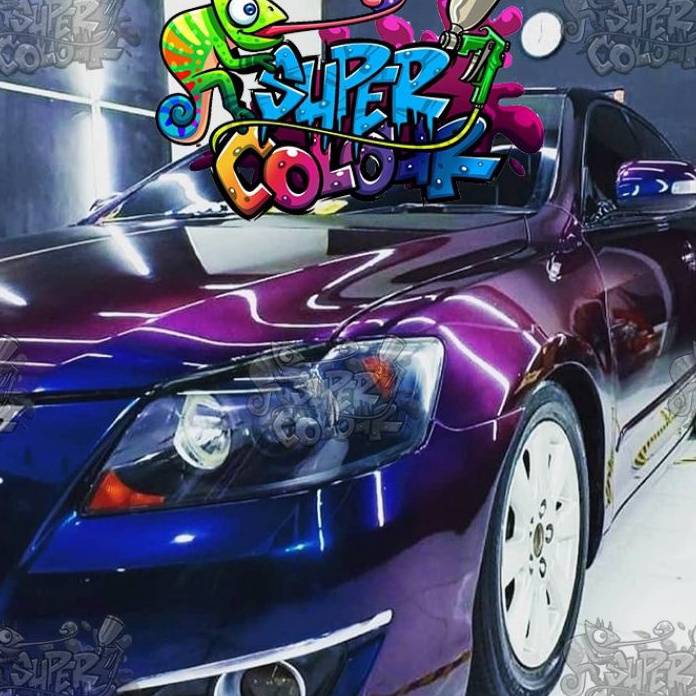 Stok Baru Cat Bunglon (chameleon) 100ml tiga warna biru merah Ungu SUPER COLOUR Bergaransi