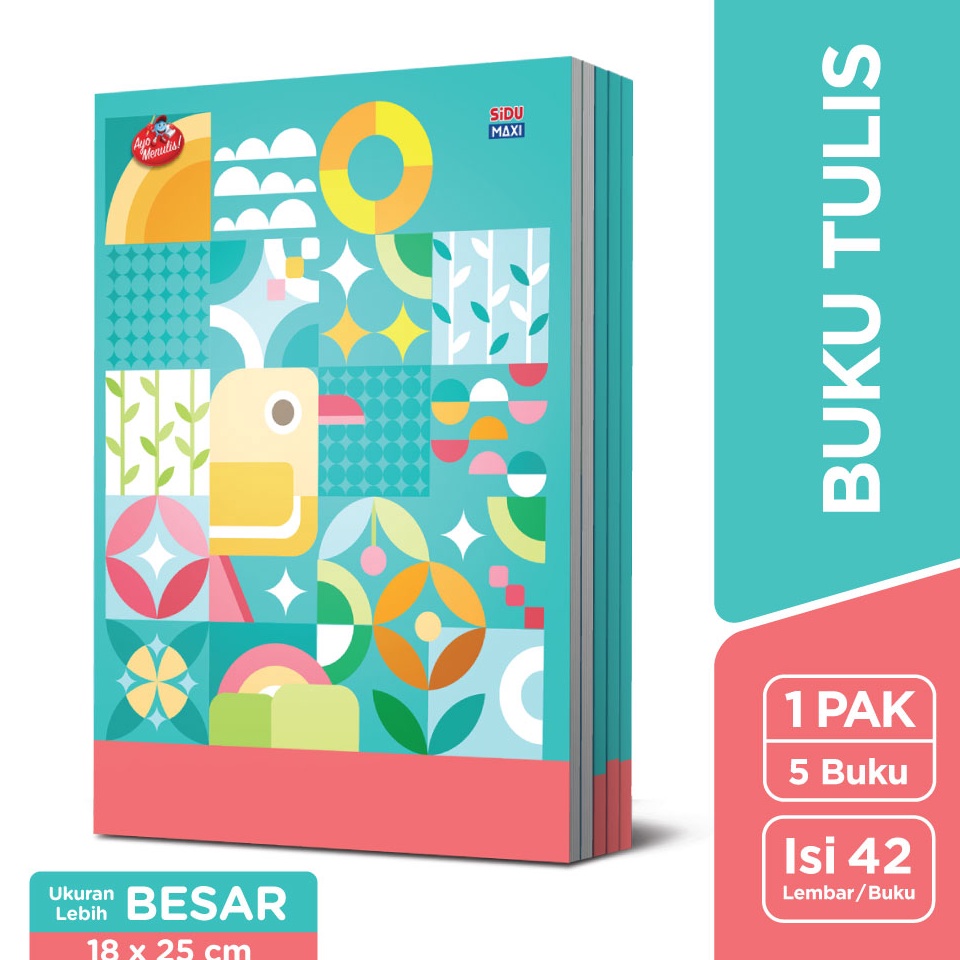 

wtlg -57 SiDU Maxi Buku Tulis 42 Lembar - 5 buku 32