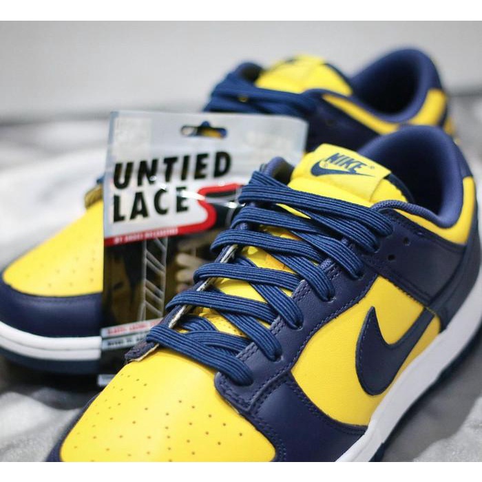 Untiedlaces - Navy Blue - Tali Sepatu Elastis / Elastic Shoelaces