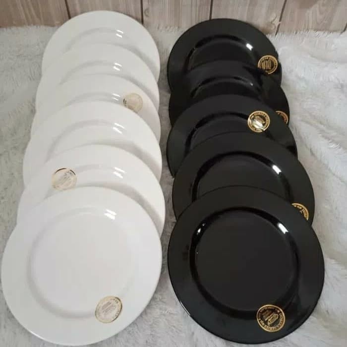 Terlaris 1 Lusin Piring Kue Ceper Melamin Mewah Ukuran 7 Inch