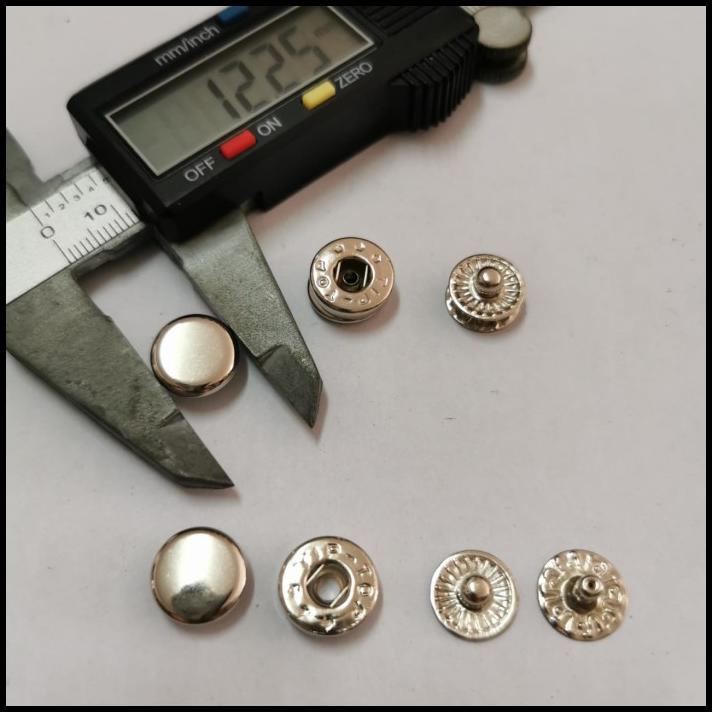 Best Seller Kancing Cetet Besi 12 Mm / Kancing Cetet 330 Nikel / 5Gross