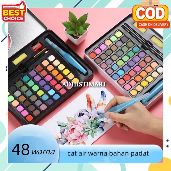 

Watercolor Set Art Non Toxic Tidak Beracun Watercolour Painting Cat Lukis Kanvas Cat Air Lukis Lengkap Padat Cair Lengkap Semua Warna Cat Air Anak Set Lengkap Water Color Set Murah Dan Bagus Cat Air Warna 36 Dan 48 Warna /Alat Cat Air Warna Per Set ( Su