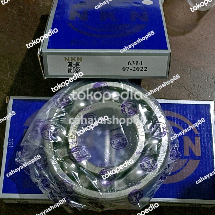 Terbaru Bearing 6314 Polos Tanpa Tutup Merk Nkn