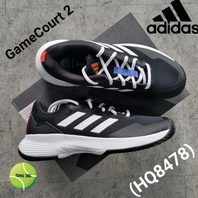 Sepatu Tenis Adidas GameCourt 2 Black (HQ8478) - Original - Game Court