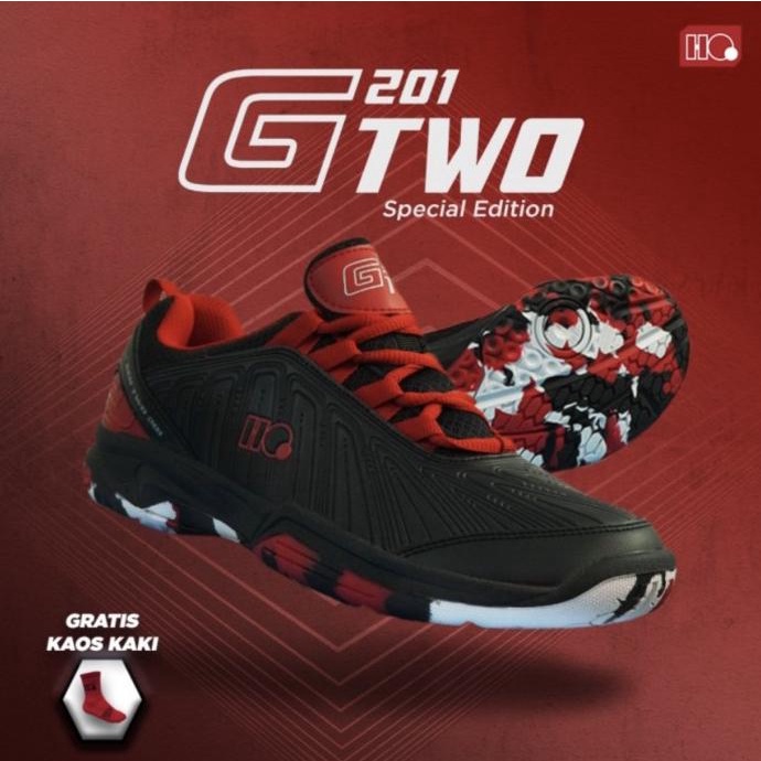Sepatu Badminton HI-QUA HIQUA G-Two II Special Edition 2022 SHADOW