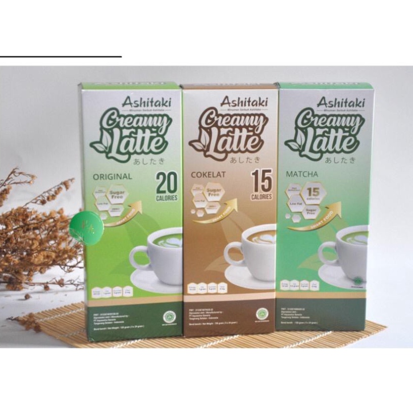 

➳➵✻ ASHITAKI CREAMY LATTE MINUMAN DIET | MINUMAN BUBUK ANTIOKSIDAN STEVIA Grosir