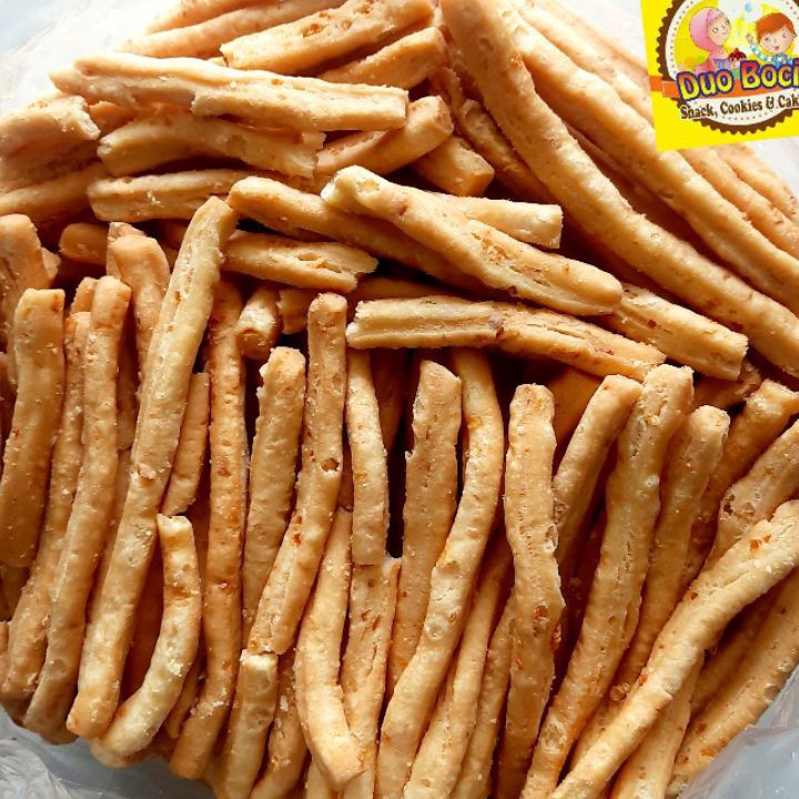 

★★★★★ Stik Keju Cheese MS Spesial Asli Bandung 250 Gram - Duo Bocil Snack
