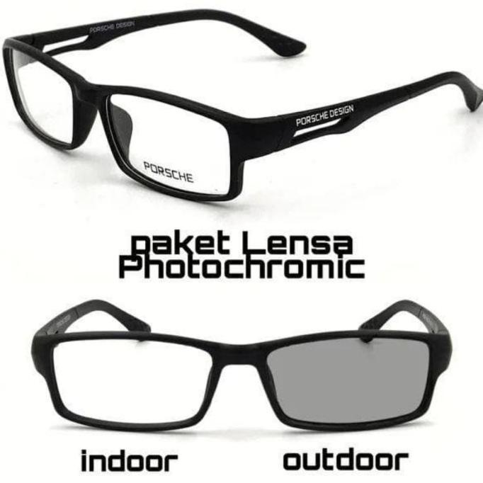 Gratis Lensa Minus Kacamata Baca Pria Porsche Design P837 Premium Original
