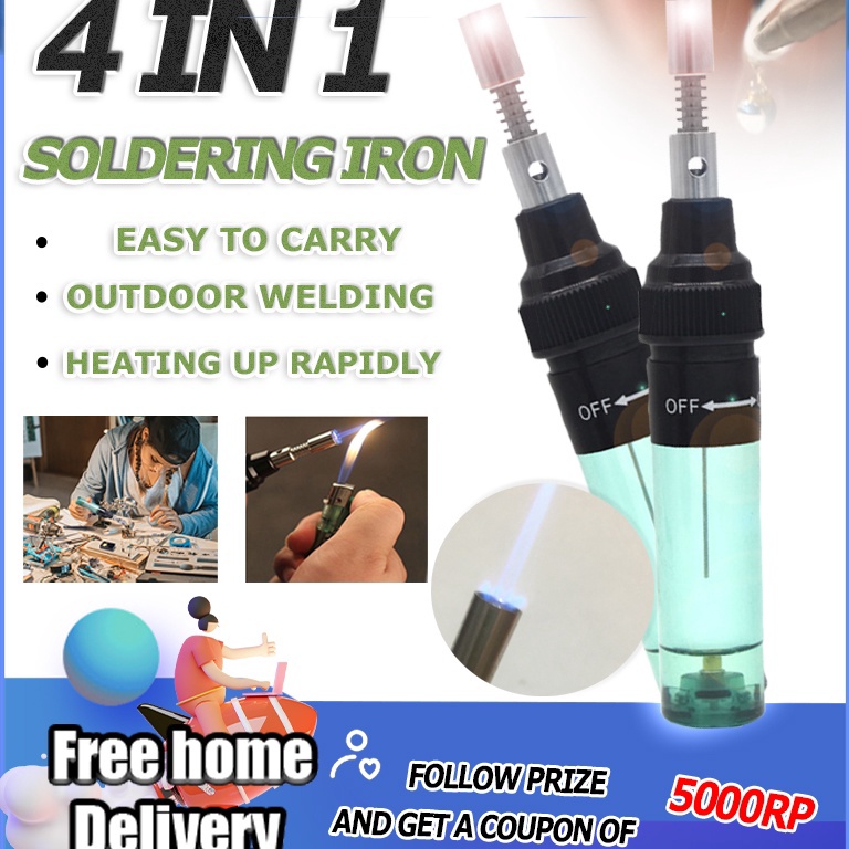 TERBAIK. Set Alat Las Mini Tidak Ada Las Listrik Solder Gas Kepala Gas Blow Torch Butane Flame Gun D