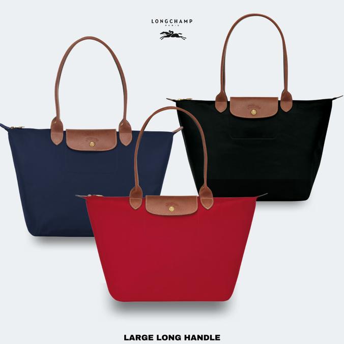 Tas Wanita Branded Original Lc Le Pliage Large Long Handle