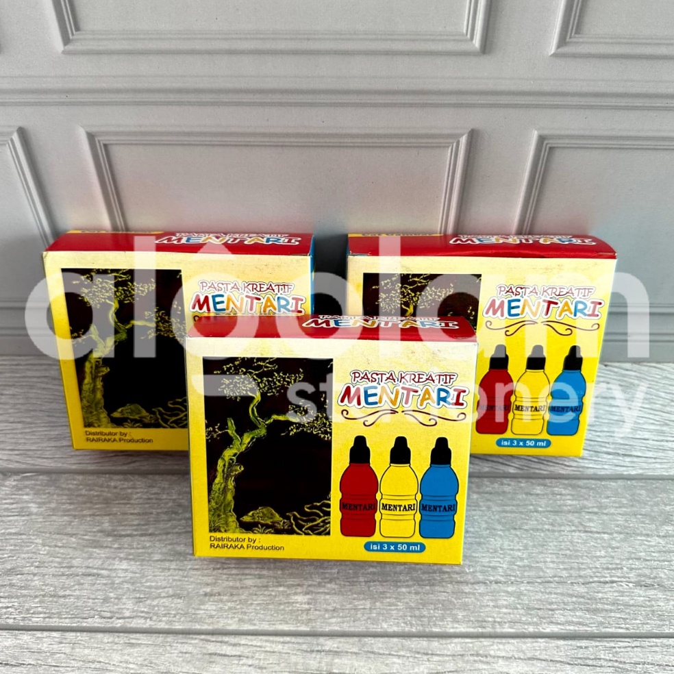 

SATU PACK ( 3 WARNA x 50ml ) Pasta Kreatif Mentari Cat Gambar Cat Finger Painting pztz0