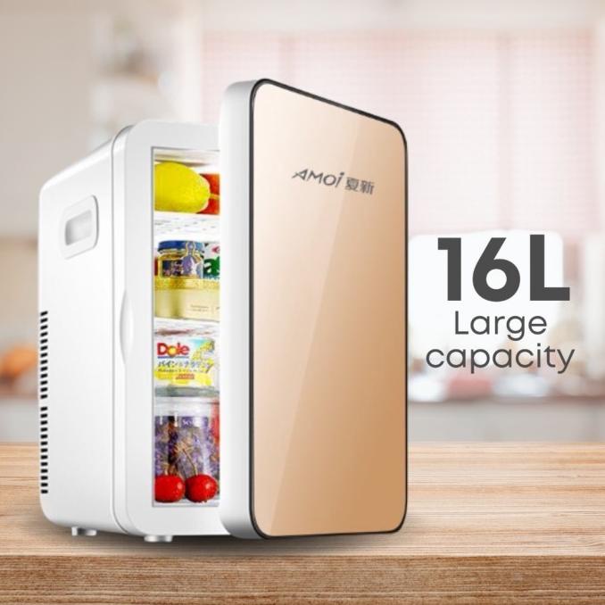 Kulkas Mini Portable Car Home Refrigerator Kulkas Kecil 16 Liter Lilyagnesiashop
