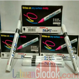 

Spidol Paint Marker Zebra Hitam - Medium Point Isi 10 Pcs Hitam