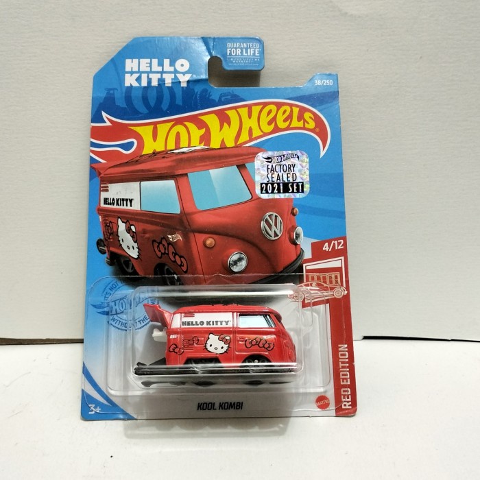 FLASH SALE MAINAN HOTWHEELS KOOL KOMBI HELLO KITTY TERBARU