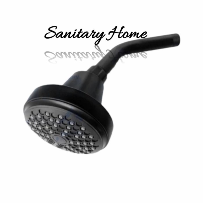 Bestseller Head Wall Shower Black Plastik Murah/Kepala Shower Tembok Dinding